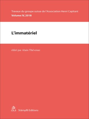 cover image of L'immatériel